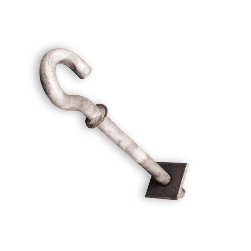 Hot-dip Galvanized Threaded Hooks With Nuts M16 ENZE2421.16